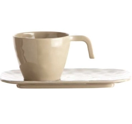 Чашки с блюдцами для кофе Marine Business Harmony, песочные 6шт (10265951)